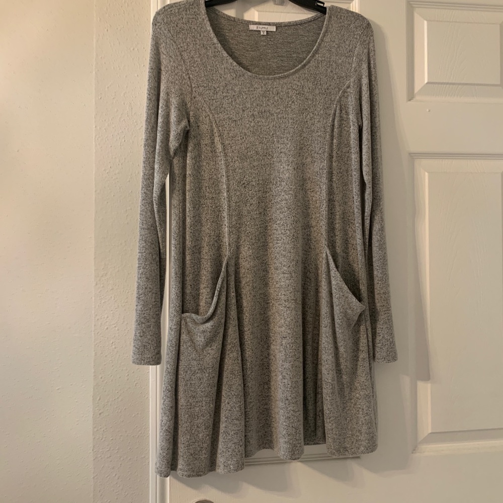 Z-supply comfy dress, grey, size small